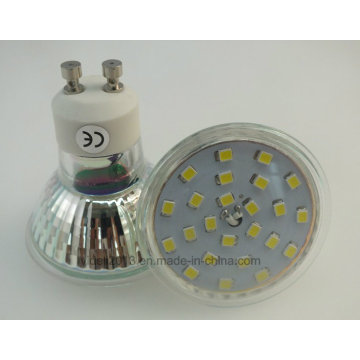 Neues 450lm Glasgehäuse mit Abdeckung 5W GU10 2835 SMD LED Birne